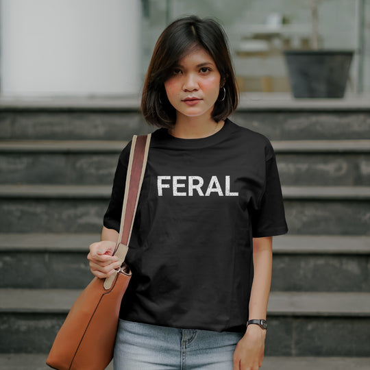 Feral Text Graphic Tee