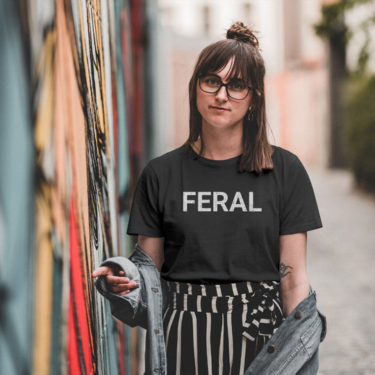 Feral Text Graphic Tee