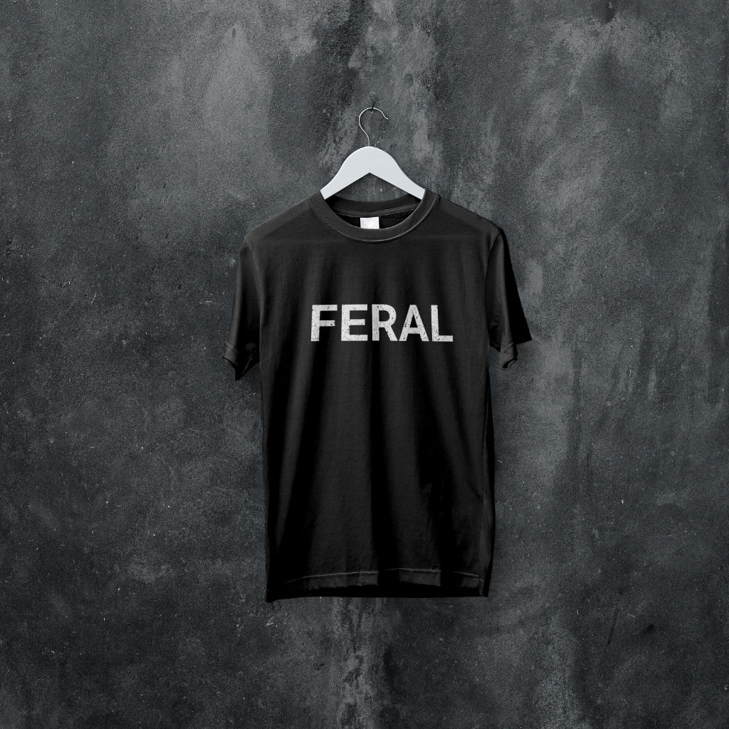 Feral Text Graphic Tee