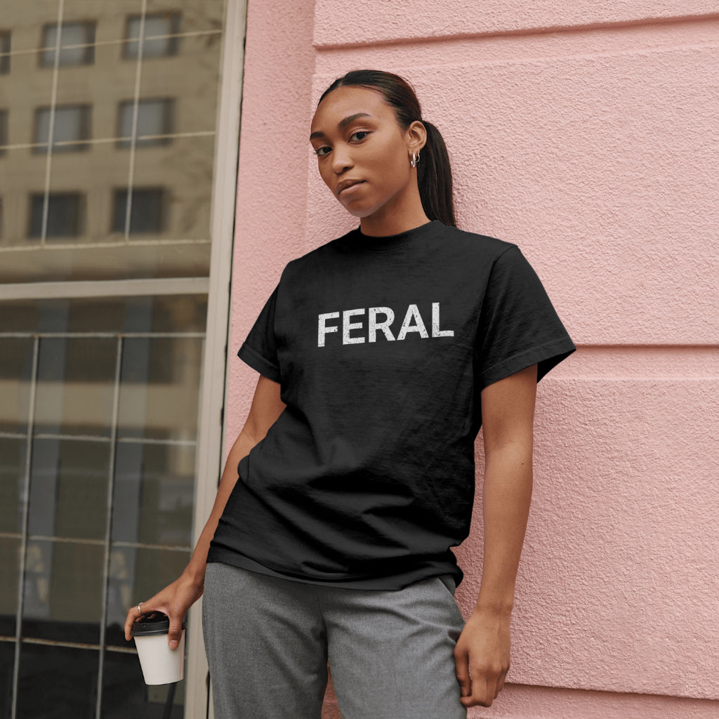 Feral Text Graphic Tee