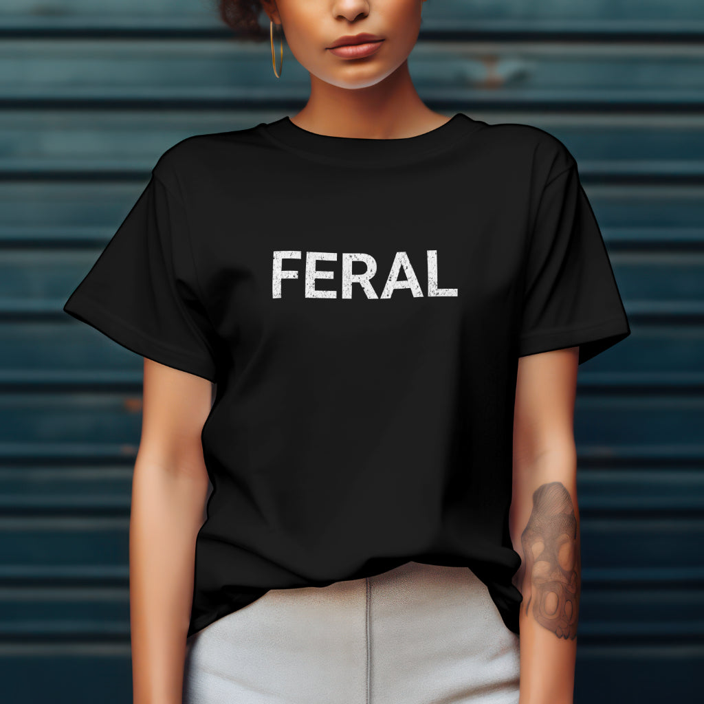 Feral Text Graphic Tee