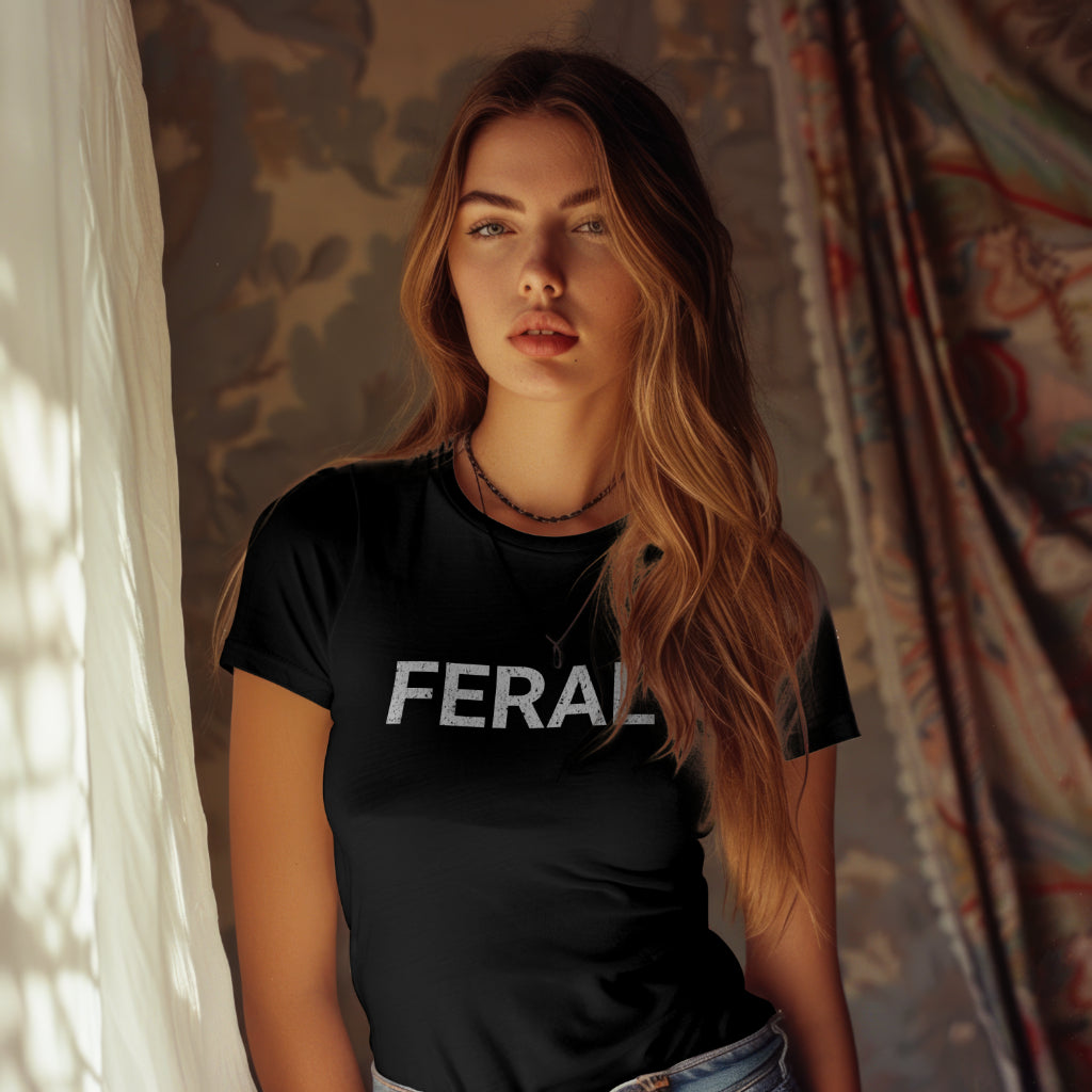 Feral Text Graphic Tee